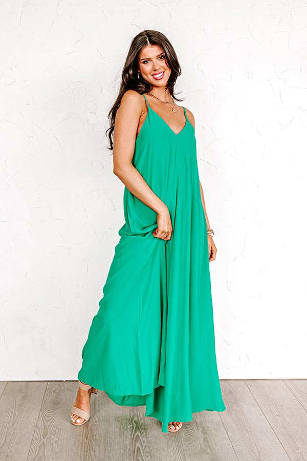 Easy On Me Maxi In Green