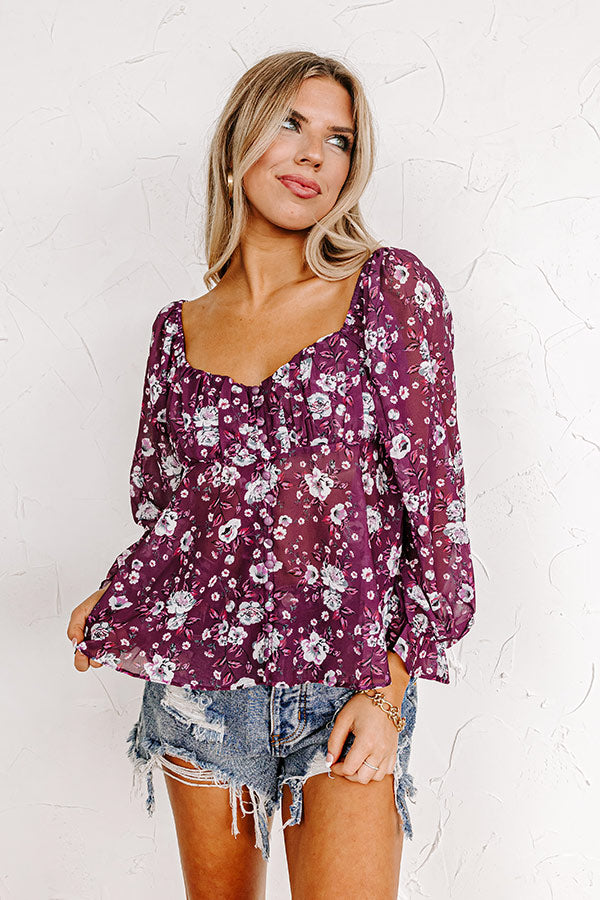 Tell You Something Floral Top