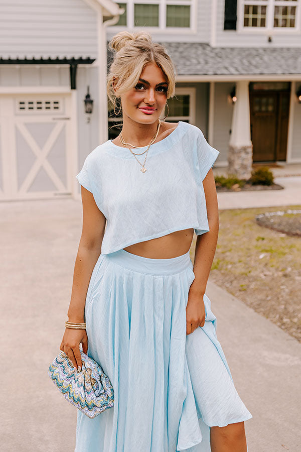 Tranquil Tides Crop Top Image - 1