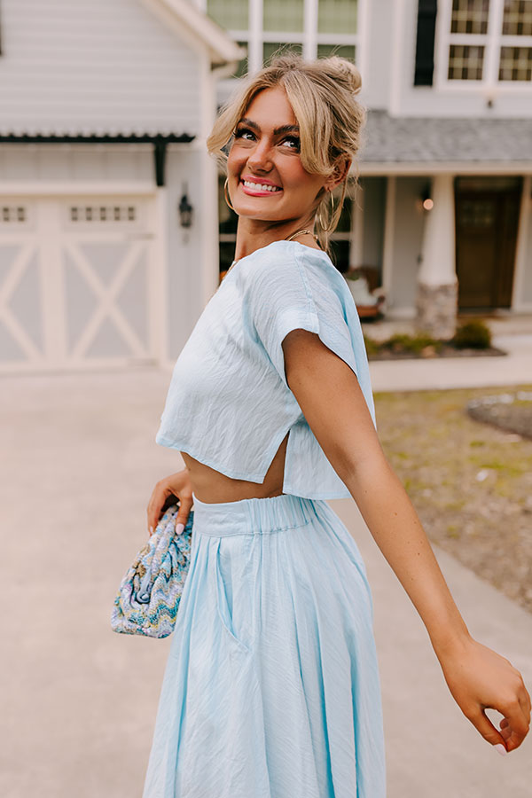 Tranquil Tides Crop Top Image - 4