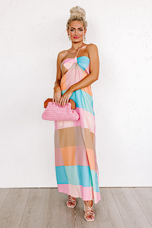 Follow Your Happiness Color Block Maxi