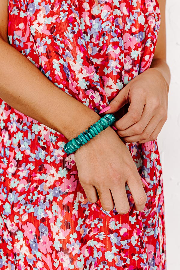 Staying Downtown Bracelet In Turquoise
