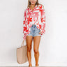 Take A Second Floral Button Up in Pink Image - 1