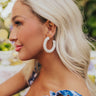 Looking Sassy Hoop Earrings In Ivory Image - 1