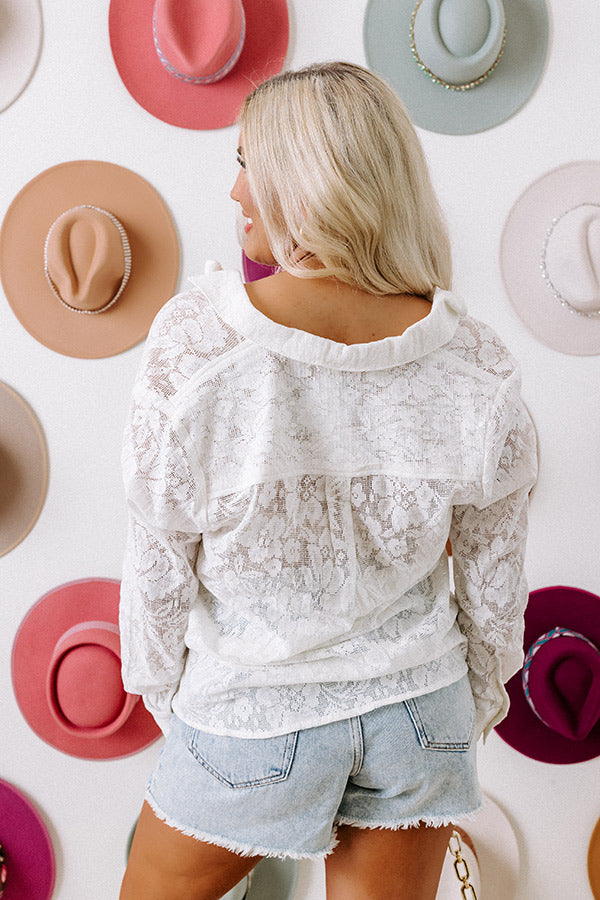 Intense Love Lace Button Up Image - 3