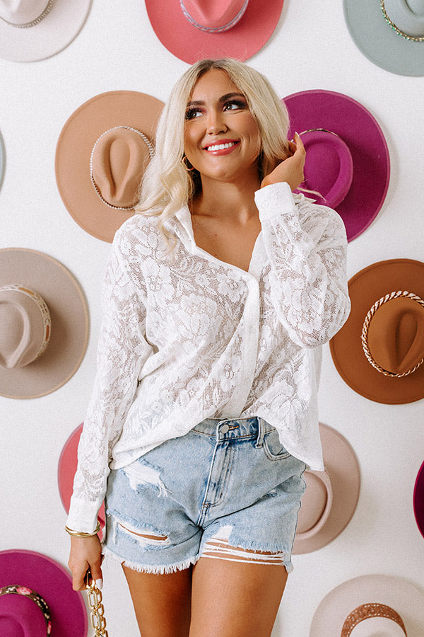 Intense Love Lace Button Up Image - 1