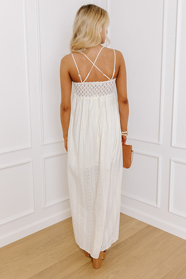 Sweetest Dream Eyelet Maxi In Cream Image - 2