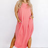 Desert Shade Maxi In Dark Coral Curves Image - 1