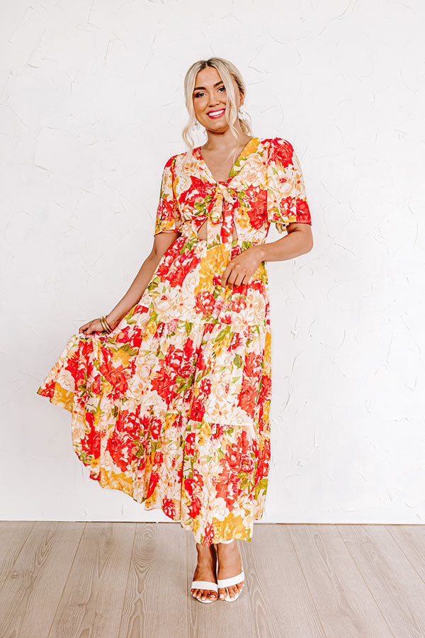 Sway The Night Away Floral Midi