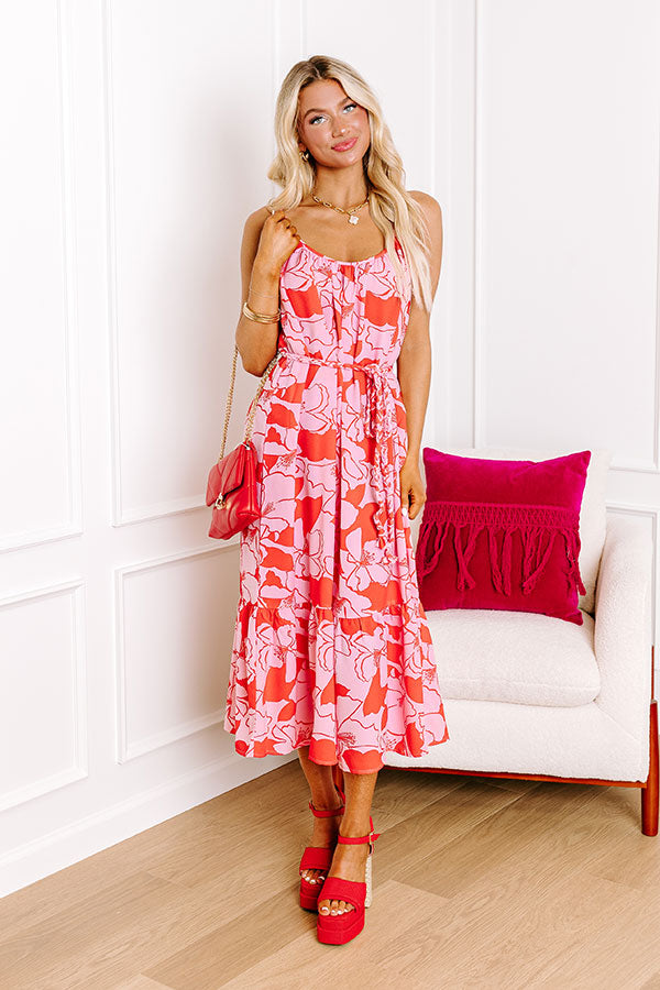 Smart And Sassy Floral Midi