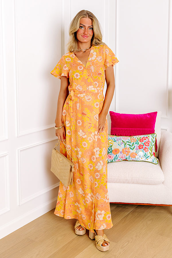 Walk Through The Garden Wrap Maxi Image - 1