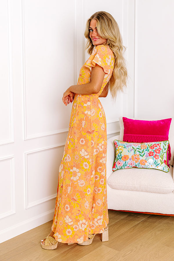 Walk Through The Garden Wrap Maxi Image - 2