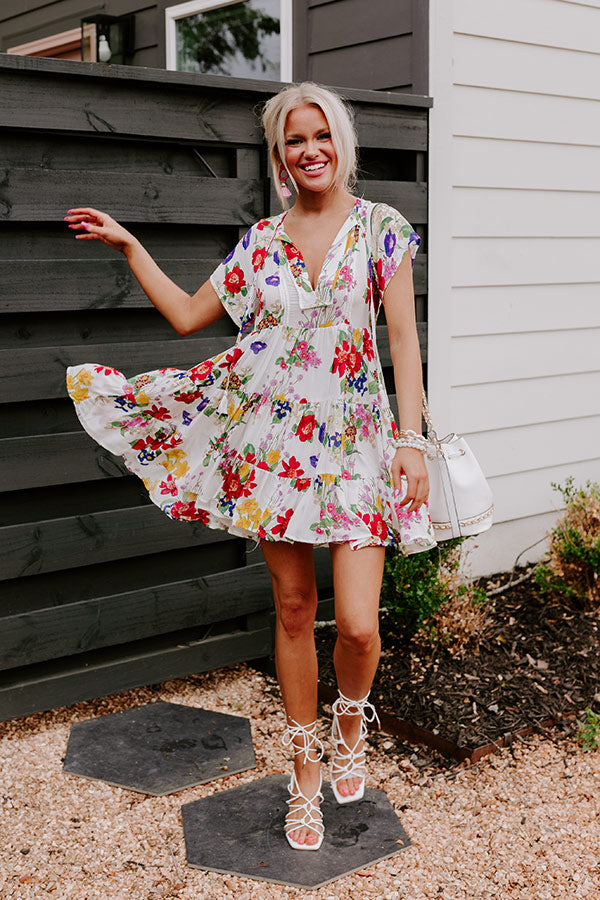 Movie Moment Floral Shift Dress Image - 1