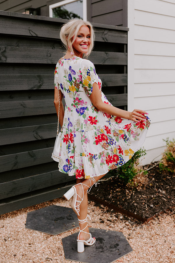 Movie Moment Floral Shift Dress Image - 3