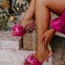 The Bonny Velvet Heel In Fuchsia Image - 1