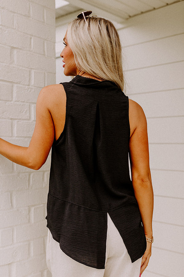 Fresh Take Shift Top In Black Image - 3