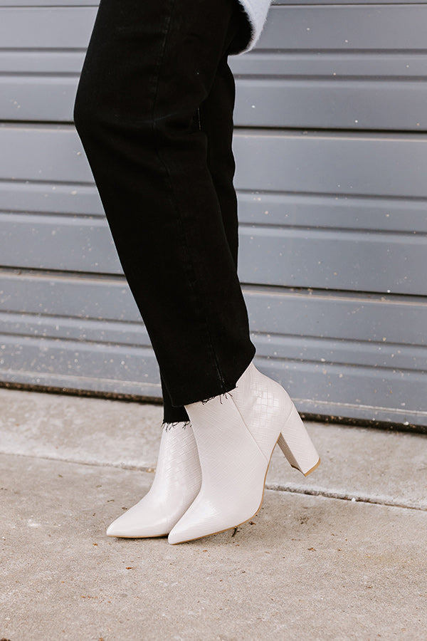 The Tisch Faux Leather Bootie