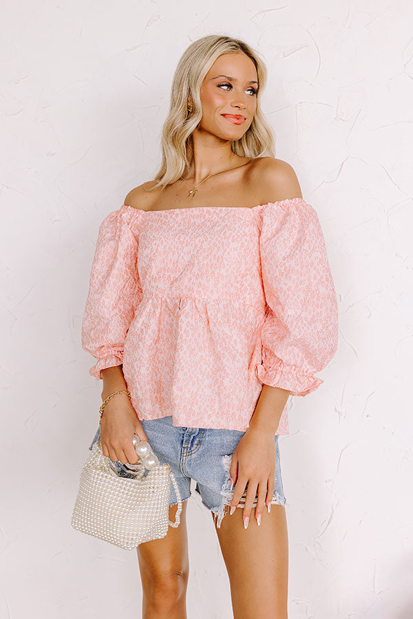 Cute On Repeat Babydoll Top In Pink