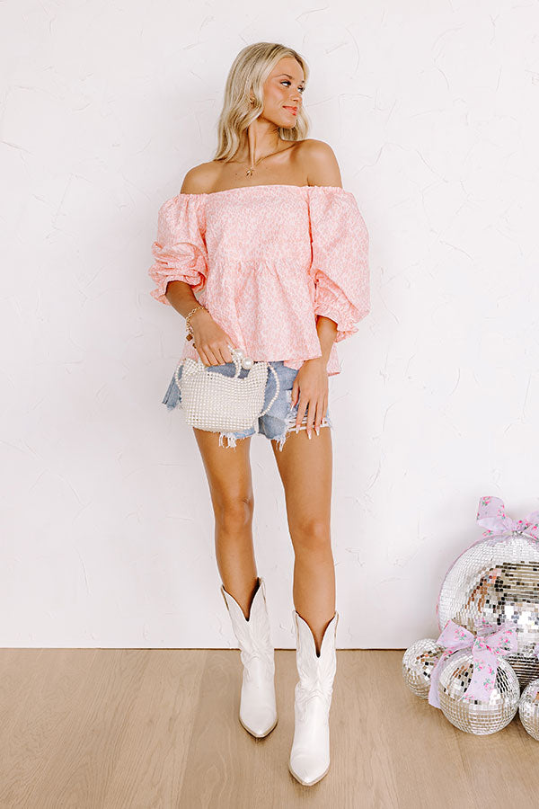Cute On Repeat Babydoll Top In Pink – Impressions Online