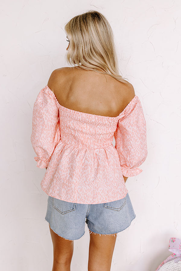 Cute On Repeat Babydoll Top In Pink – Impressions Online