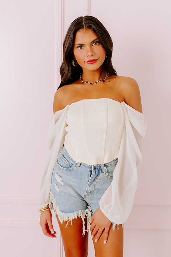 Dress Rehearsal Top in Cream Image - 1