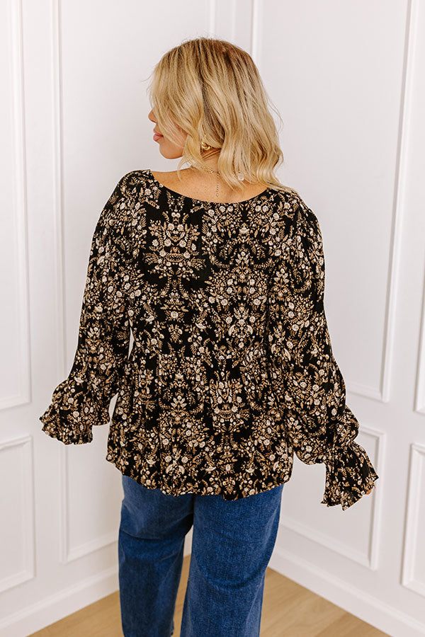 Enjoy The Daylight Babydoll Top In Black Curves Image - 3