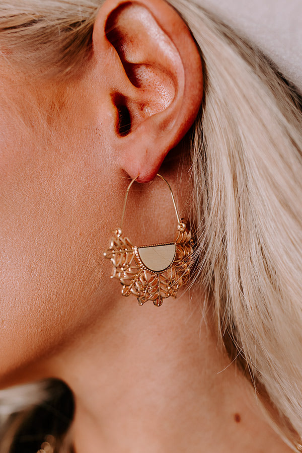 Sunset Situation Earrings In Ivory Image - 2