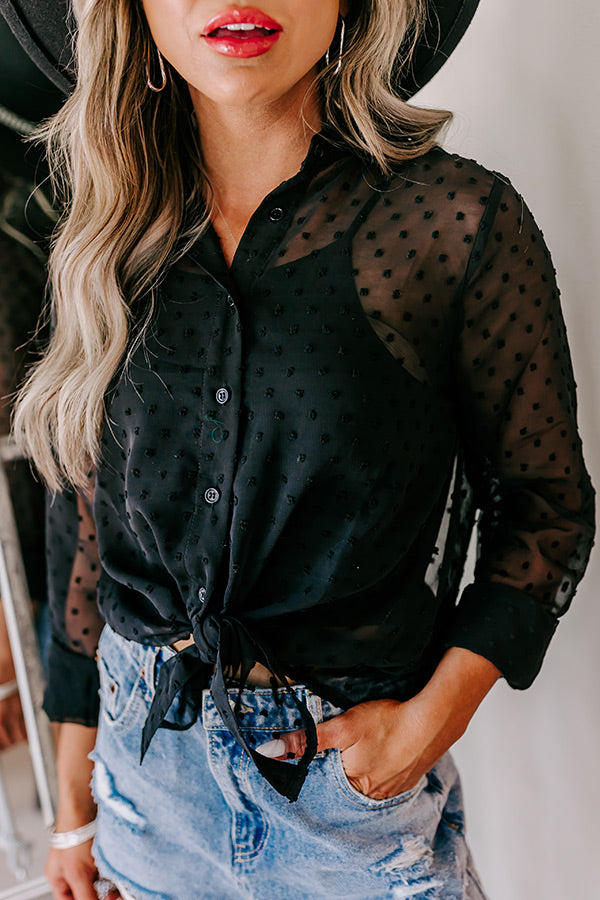 Hollywood Premiere Chiffon Button Up Image - 2