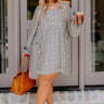 Maple Grove Shift Dress In Beige Curves Image - 1
