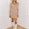 The One And Only Sweater Dress In Iced Latte Image - 1