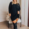 Casual Chats Shift Dress In Black Curves Image - 1