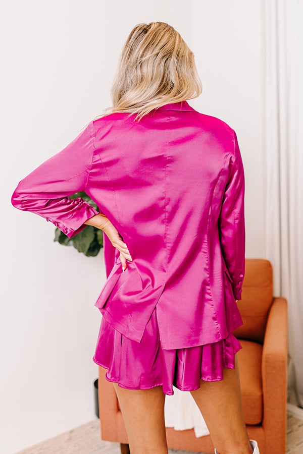 Take Over Satin Blazer Image - 3