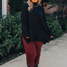 True Warmth Shift Sweater In Black Curves Image - 1