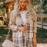 Fall Fields Plaid Tunic In Beige Curves Image - 1
