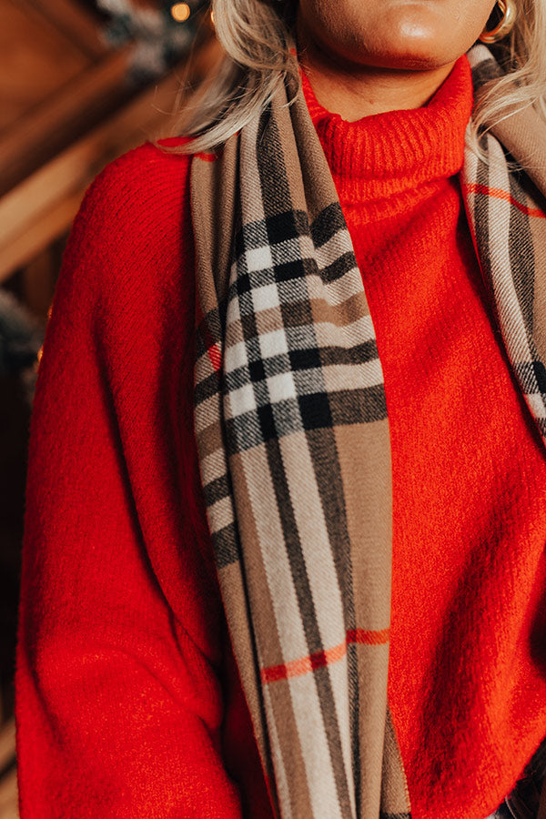 Best Season Of All Plaid Scarf Image - 3