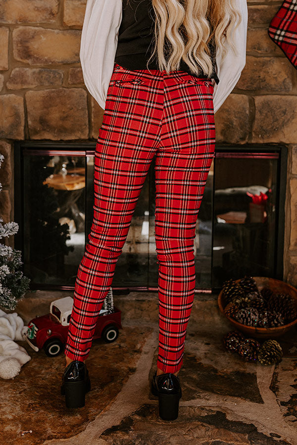 Endless Cheer Plaid Pants In Red – Impressions Online Boutique