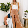 Endless Nights Pleated Pants In Rose Gold Image - 1