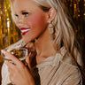Champagne Campaign Earrings Image - 1