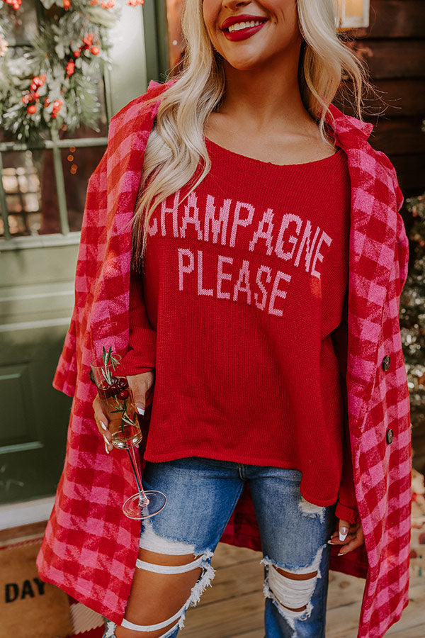 Black Champagne Please Sweater main image 1