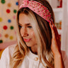 Glittery Confessions Rhinestone Headband In Pink Image - 1