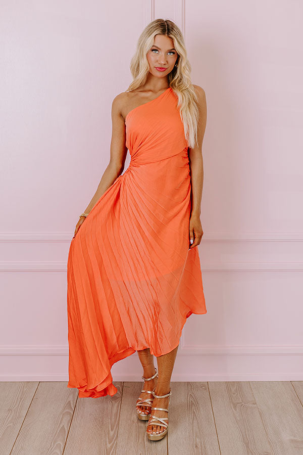 Height Of Fame Midi in Coral