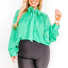 Promising Soul Shift Top in Kelly Green Curves Image - 1