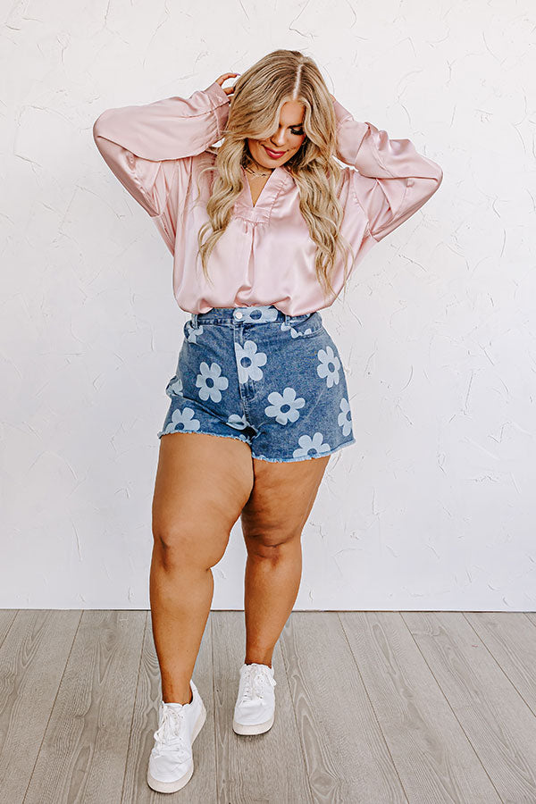 Reaching Out To You Shift Top In Pink Curves Image - 1