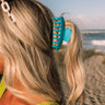 Beach Tripping Hair Claw Clip In Ocean Blue Image - 1
