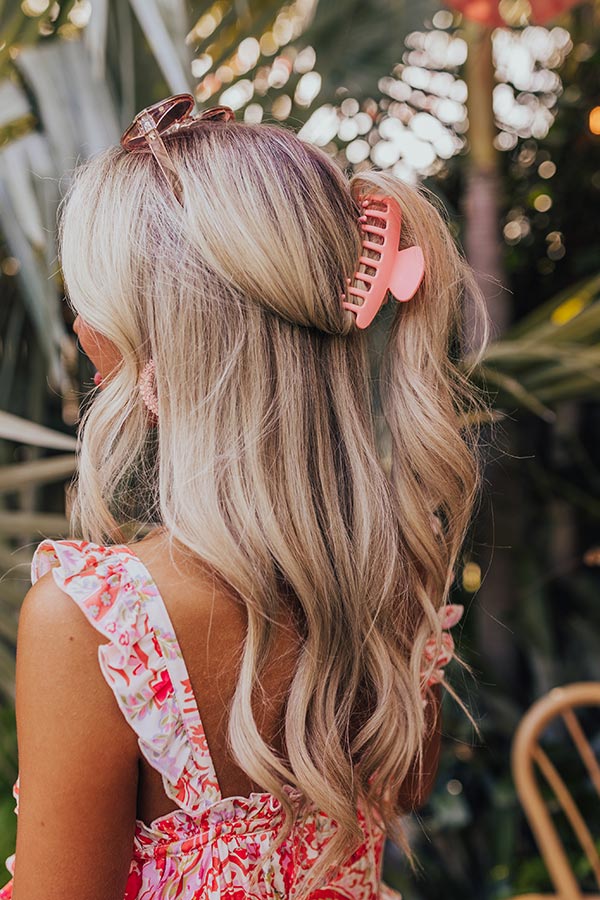 Beach Tripping Hair Claw Clip In Pink