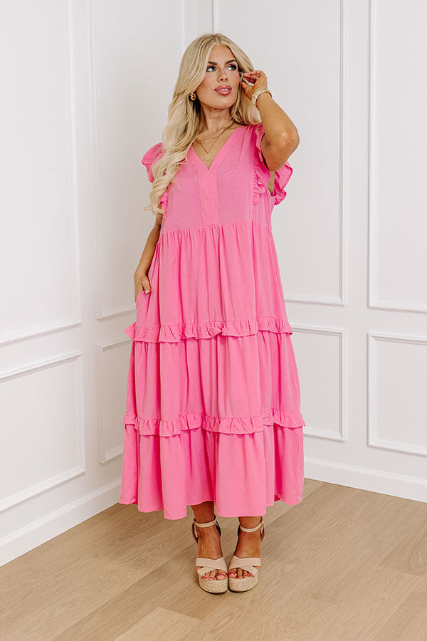Patio Days Midi In Pink Curves