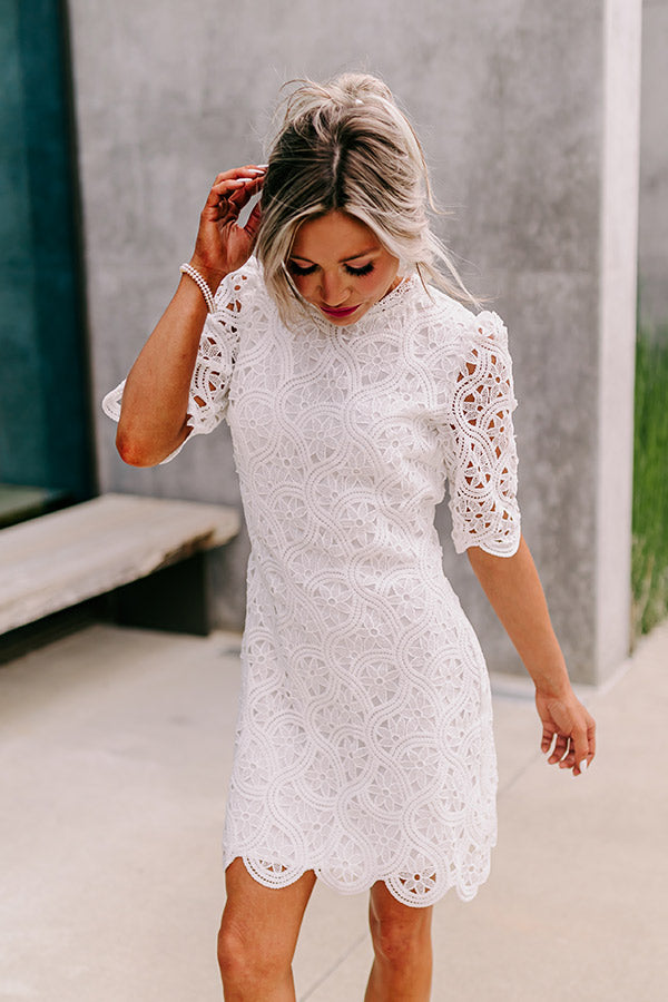 Claim To Love Crochet Dress in White • Impressions Online Boutique