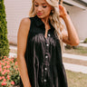 Country Club Cuteness Button Up in Black Image - 1