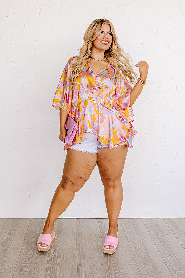 Saw An Angel Satin Top Curves Image - 1