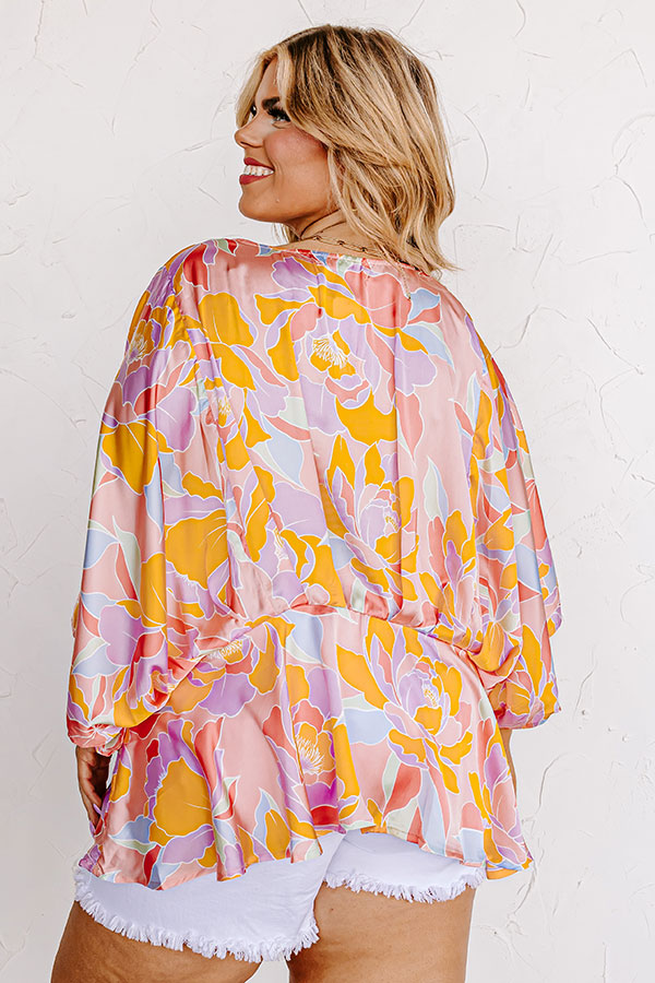 Saw An Angel Satin Top Curves Image - 3